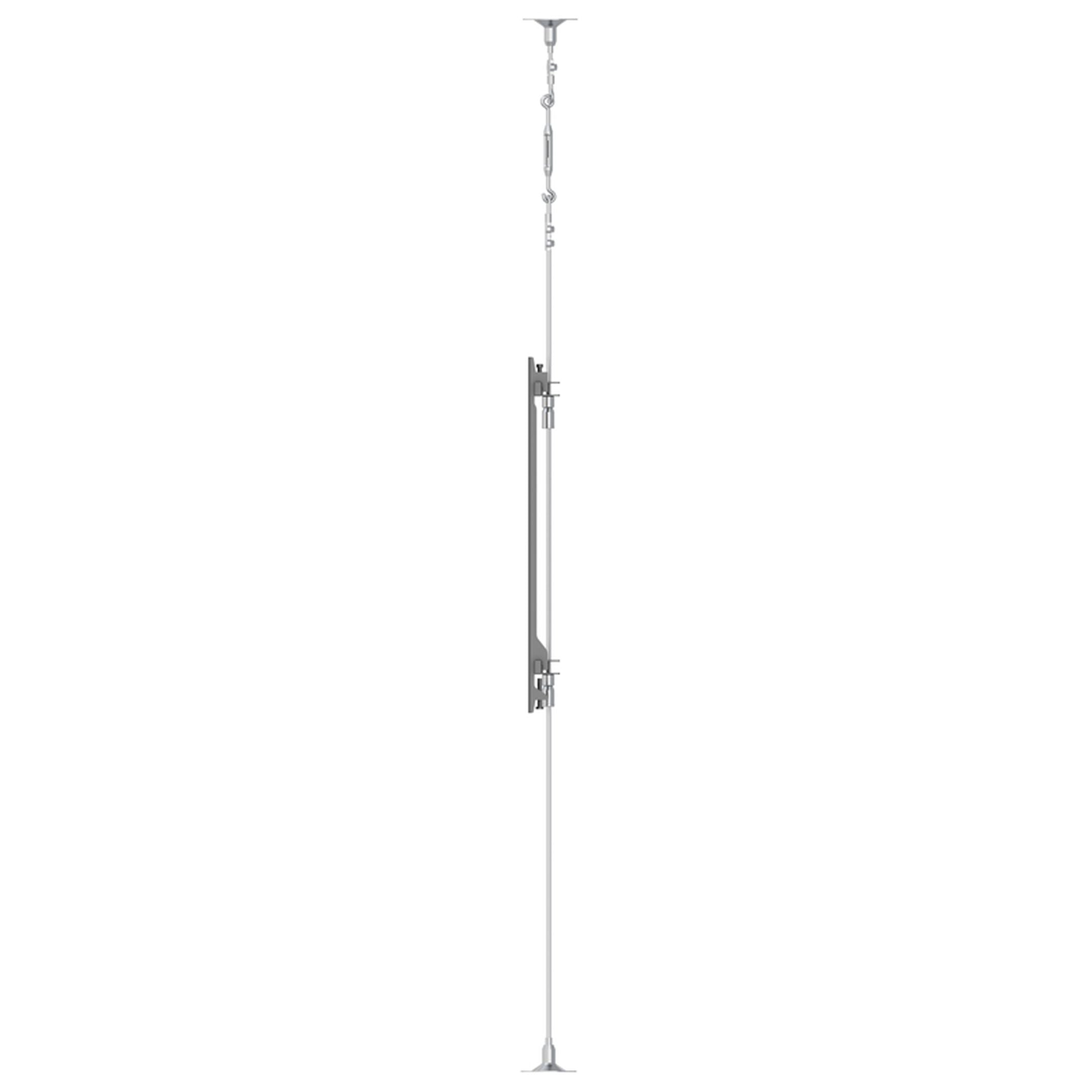 Single-Screen Wire-Supported Floor-to-Ceiling Mount- 3000mm
