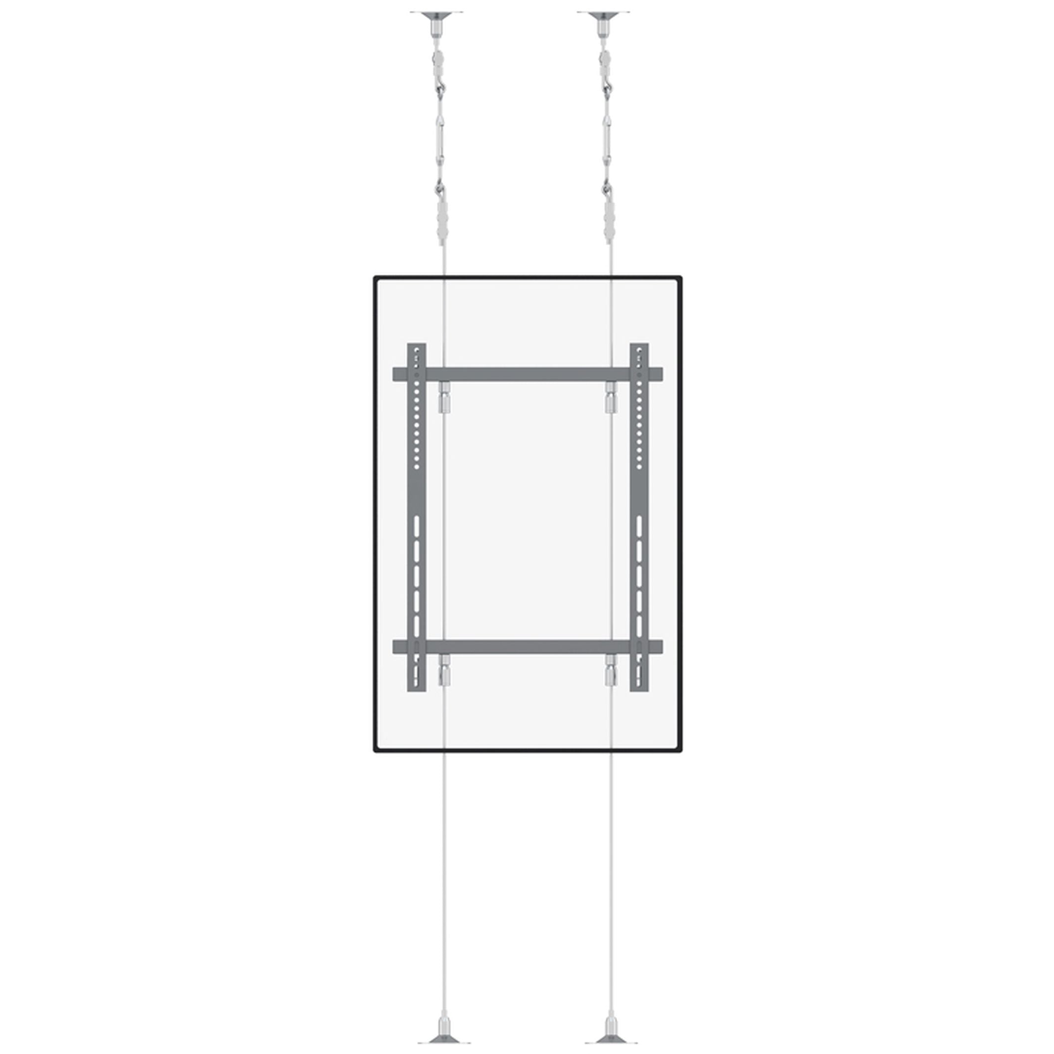 Single-Screen Wire-Supported Floor-to-Ceiling Mount- 6000mm