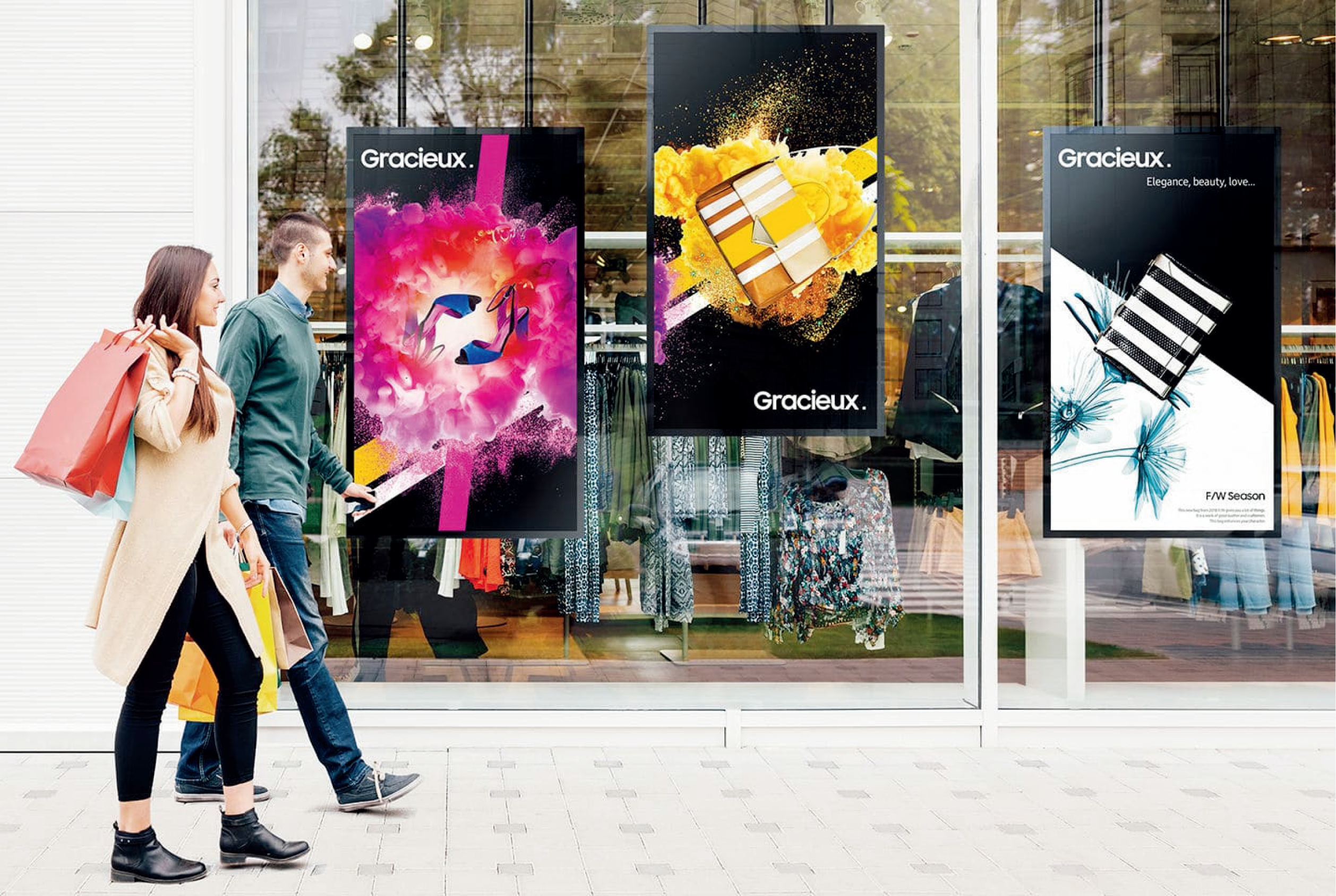 kiosk enclosure in store